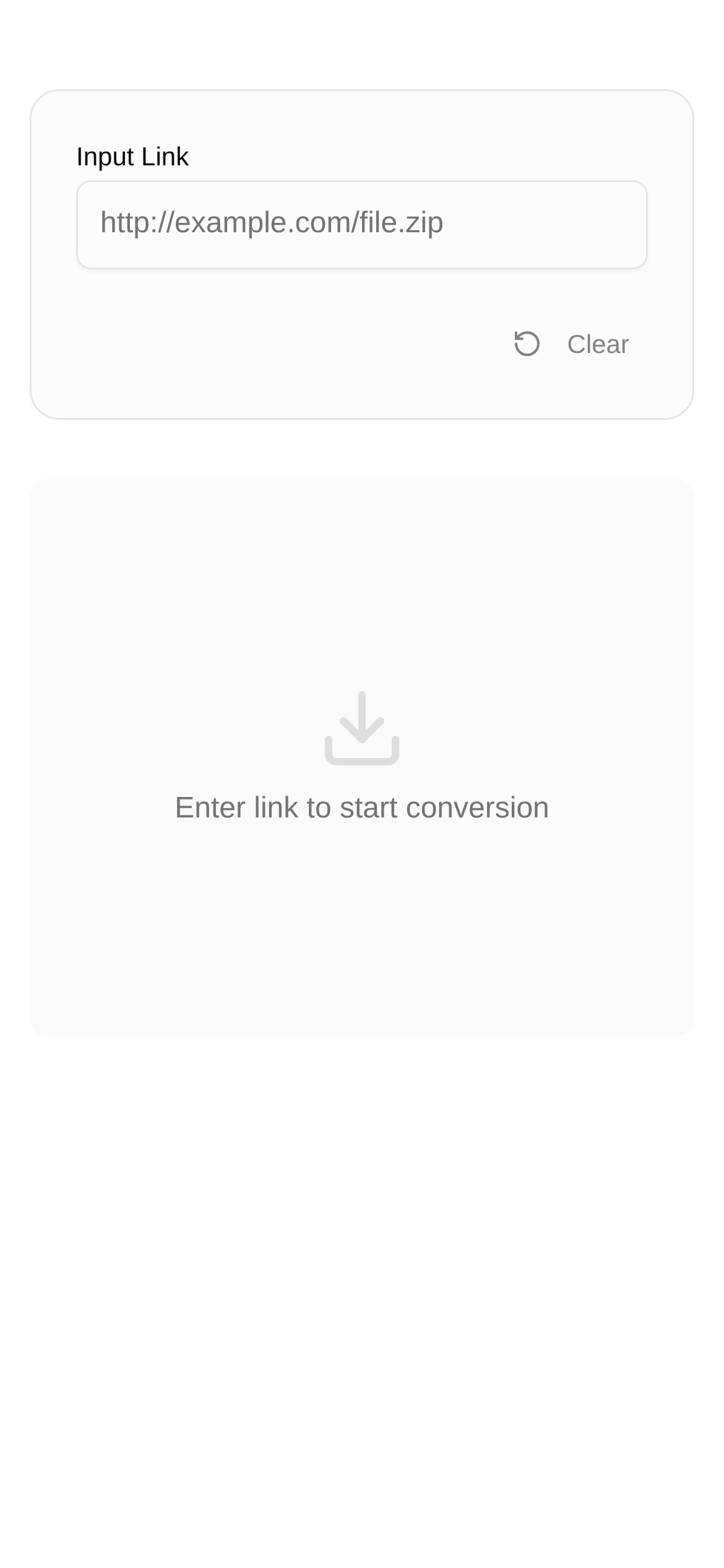 下载链接转换 界面截图