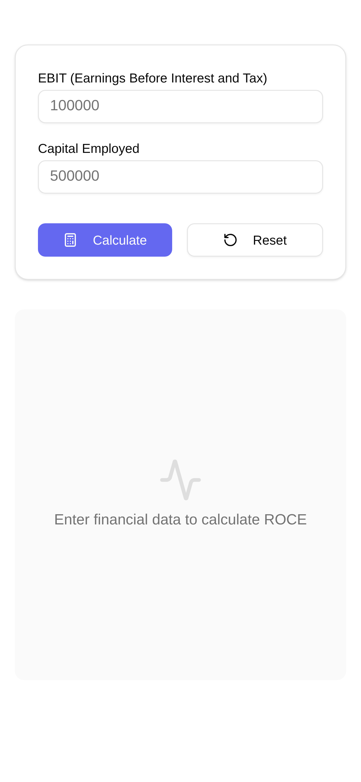 ROCE计算器 界面截图