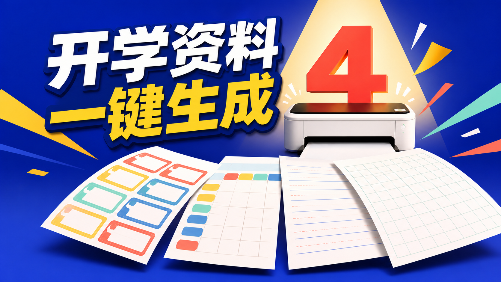 开学准备别再手抄：4个表格和练习纸在线生成